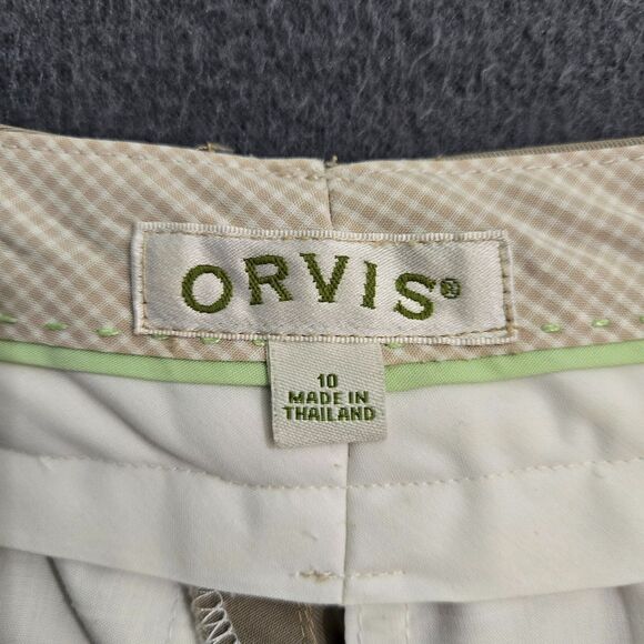 Orvis Women 10 Tan Straight Leg Dress Pants - Picture 6 of 10